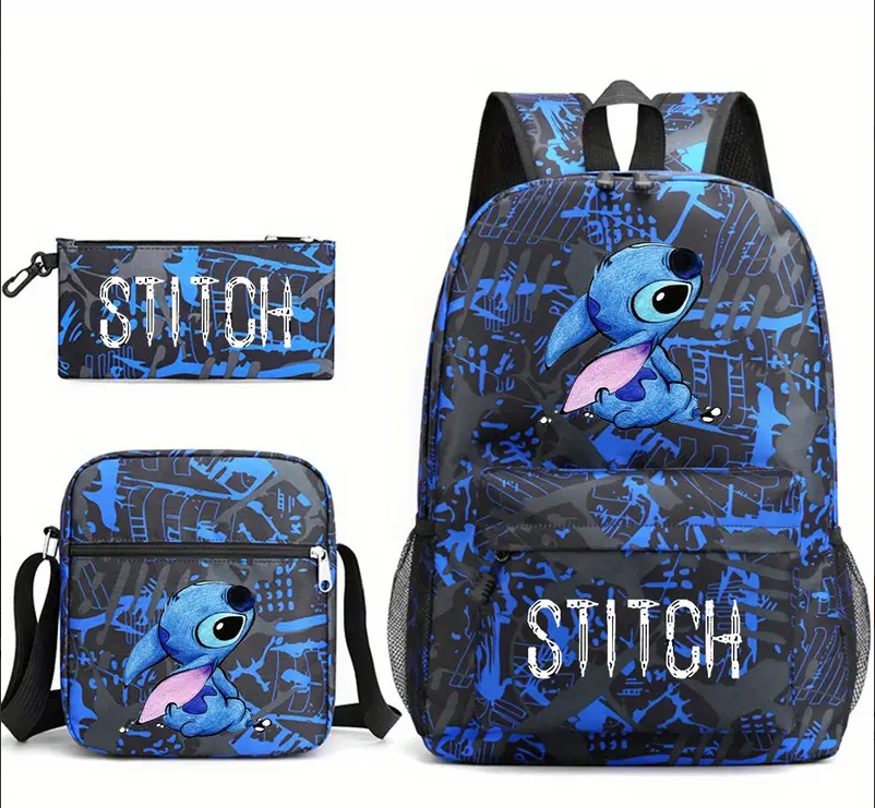 Kinder Rucksack Set 3-teilig Stitch NEU