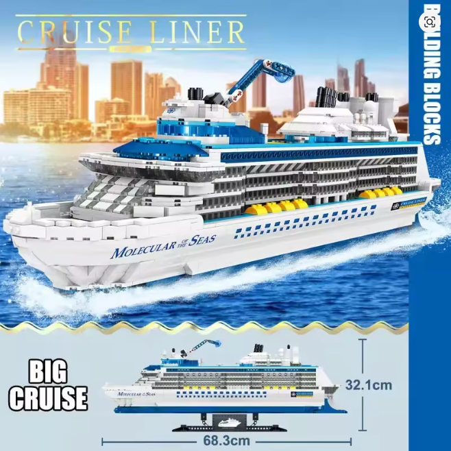 Luxus Sea Cruise Klemmbausteine Bausteine 2428 Teile Selbstmontage