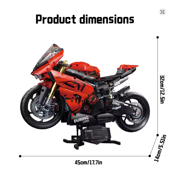 Motorrad Klemmbausteine Bausteine 2024 Teile Selbstmontage