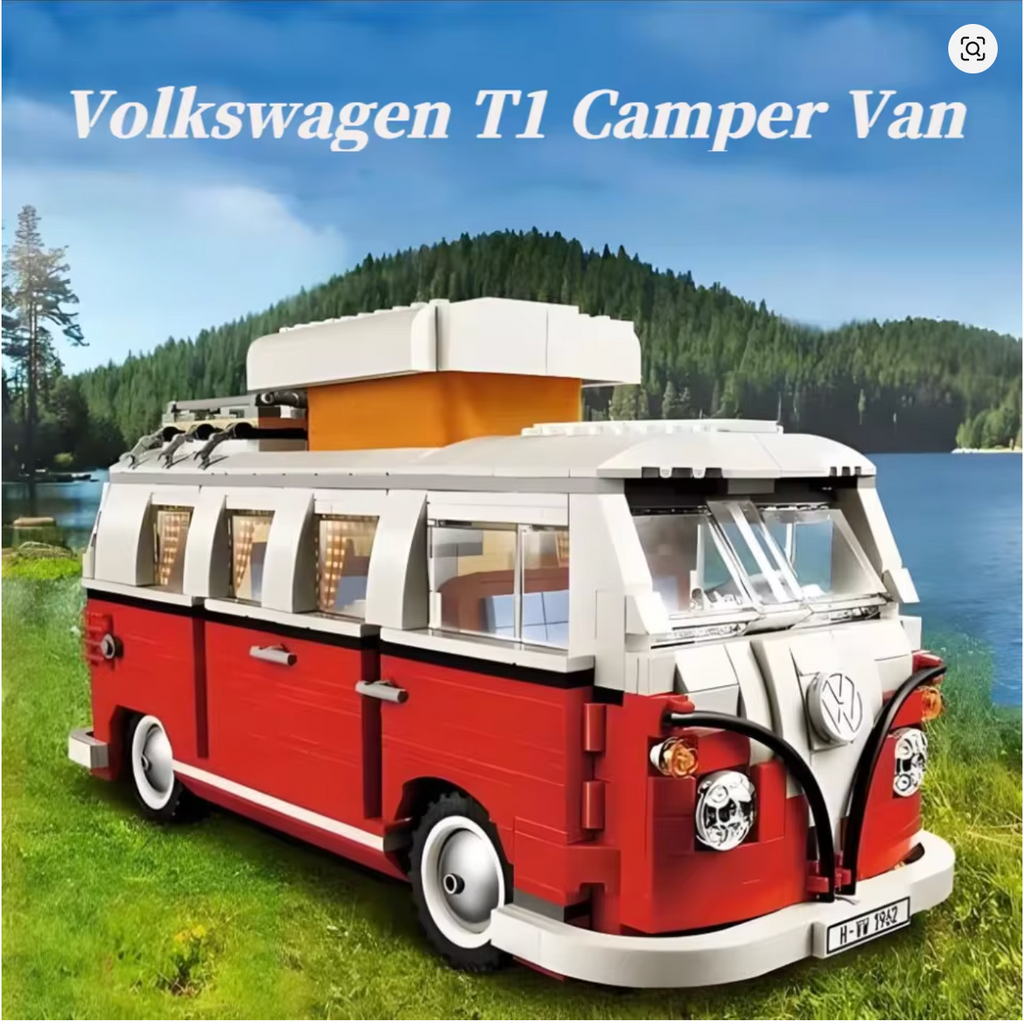 VW T1 Camper VAN Klemmbausteine Technische Bausteine 2083 Teile Selbstmontage