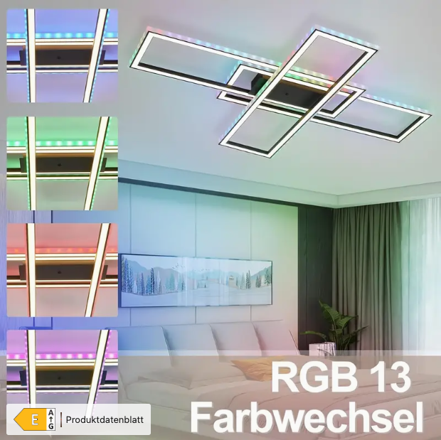 Deckenleuchte Deckenlicht 50W RGB LED mit Fernbedienung NEU