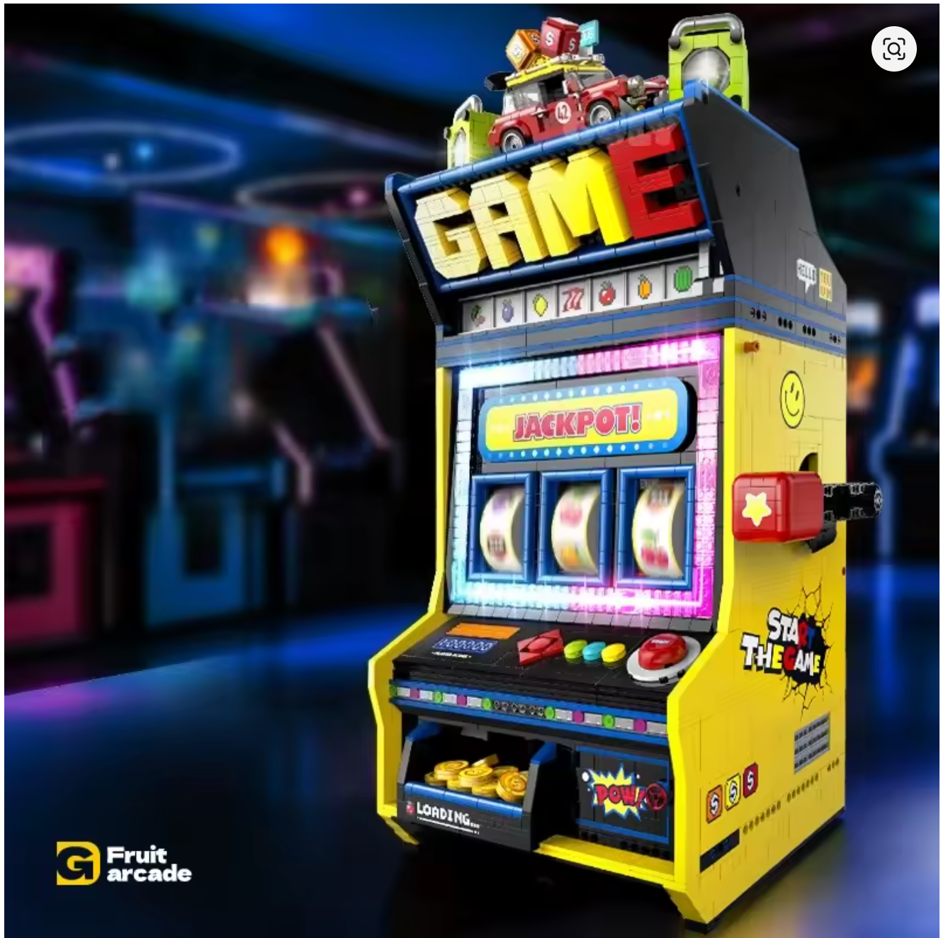 Obst Arcade Retro Spielkonsole Klemmbausteine Bausteine 3571 Teile Selbstmontage