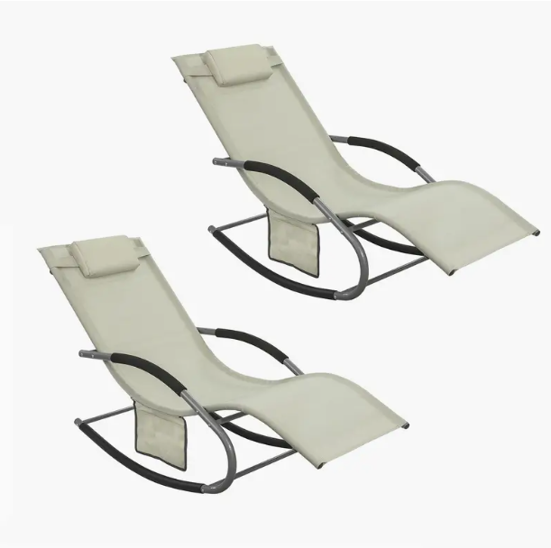 2-teiliges Sonnenliegen-Set NEU