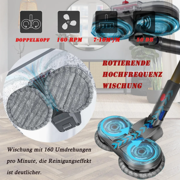 Elektrischer Mopp-Aufsatz für Dyson V11 V10 V8 V7 V15 Staubsauger