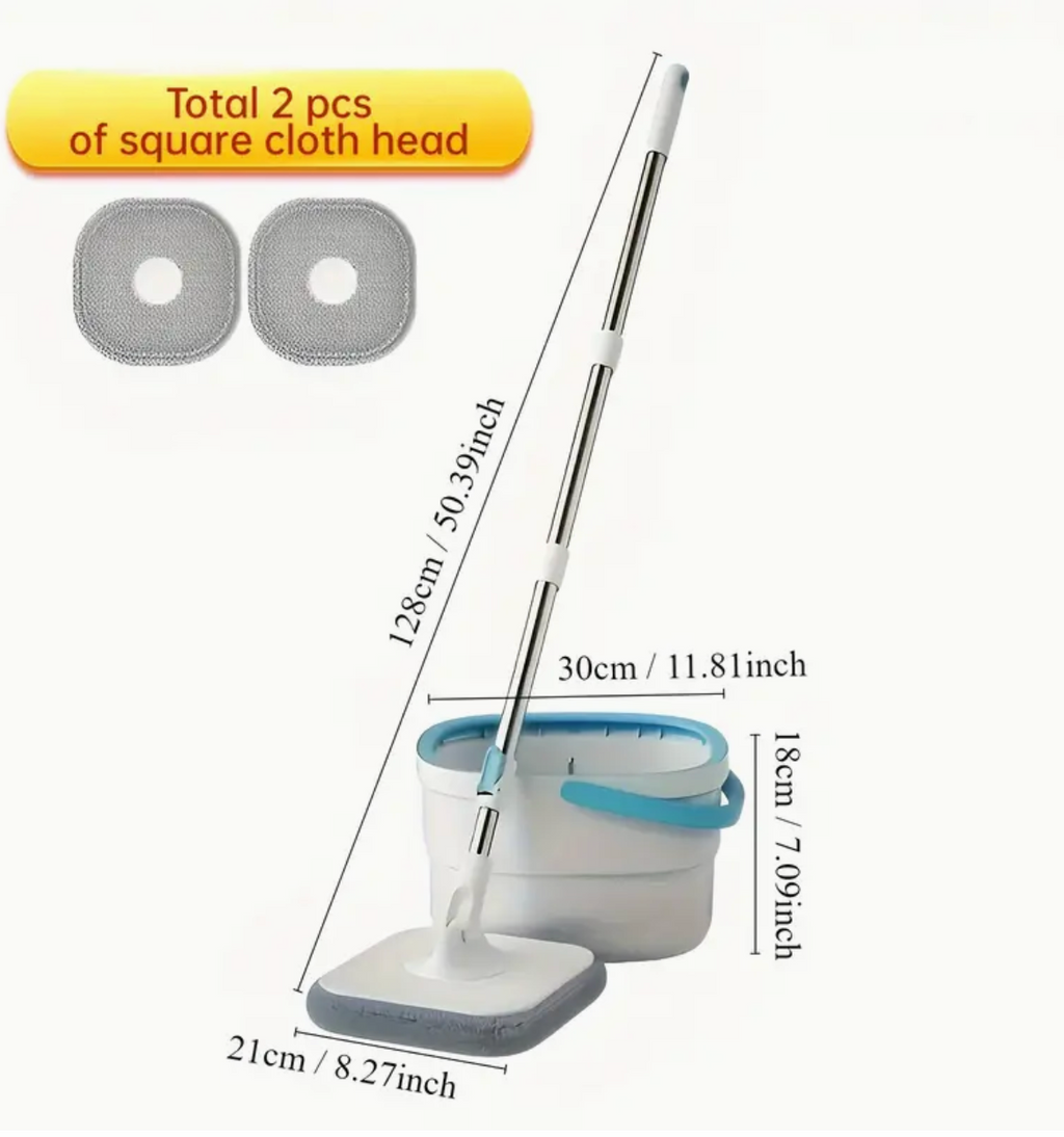 Quadratischer Mopp Wassertrennung 360 rotierender Spin-Mopp selbstreinigend