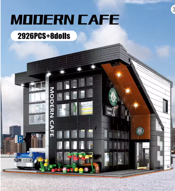Cafe Klemmbausteine Bausteine 2926 Teile Selbstmontage