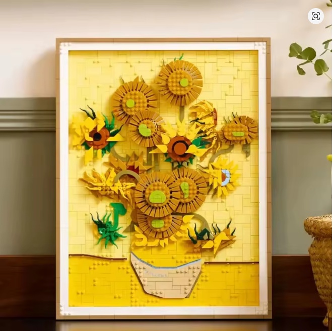 Vincent Sunflower  Klemmbausteine Bausteine 2615 Teile Selbstmontage