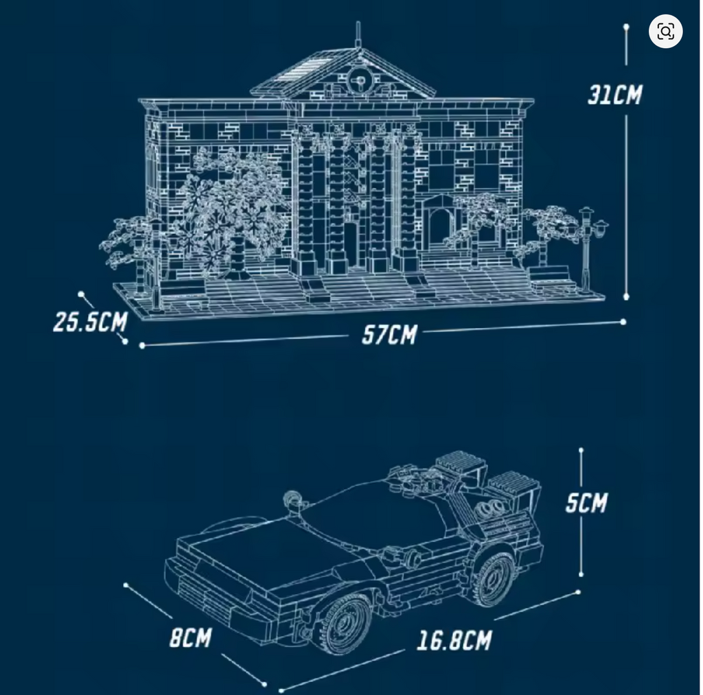 back to the future  Klemmbausteine Bausteine 4269 Teile Selbstmontage