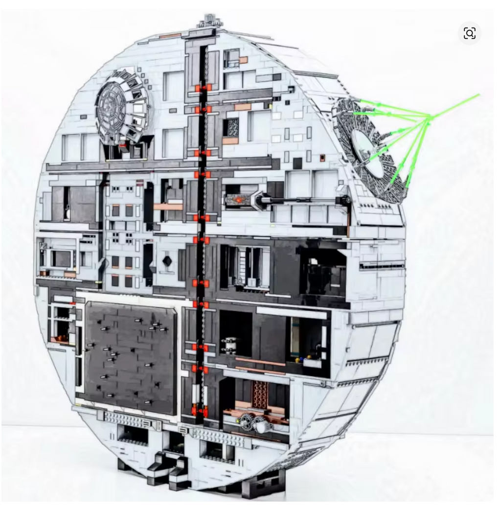 Star Wars Todesstern Klemmbausteine Bausteine 9023 Teile Selbstmontage