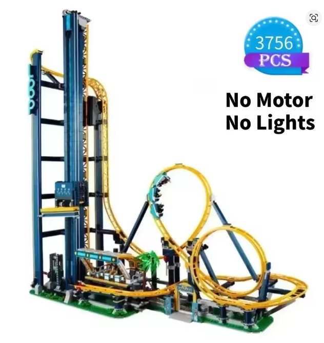 Loop Achterbahn Klemmbausteine Bausteine 3756 Teile Selbstmontage