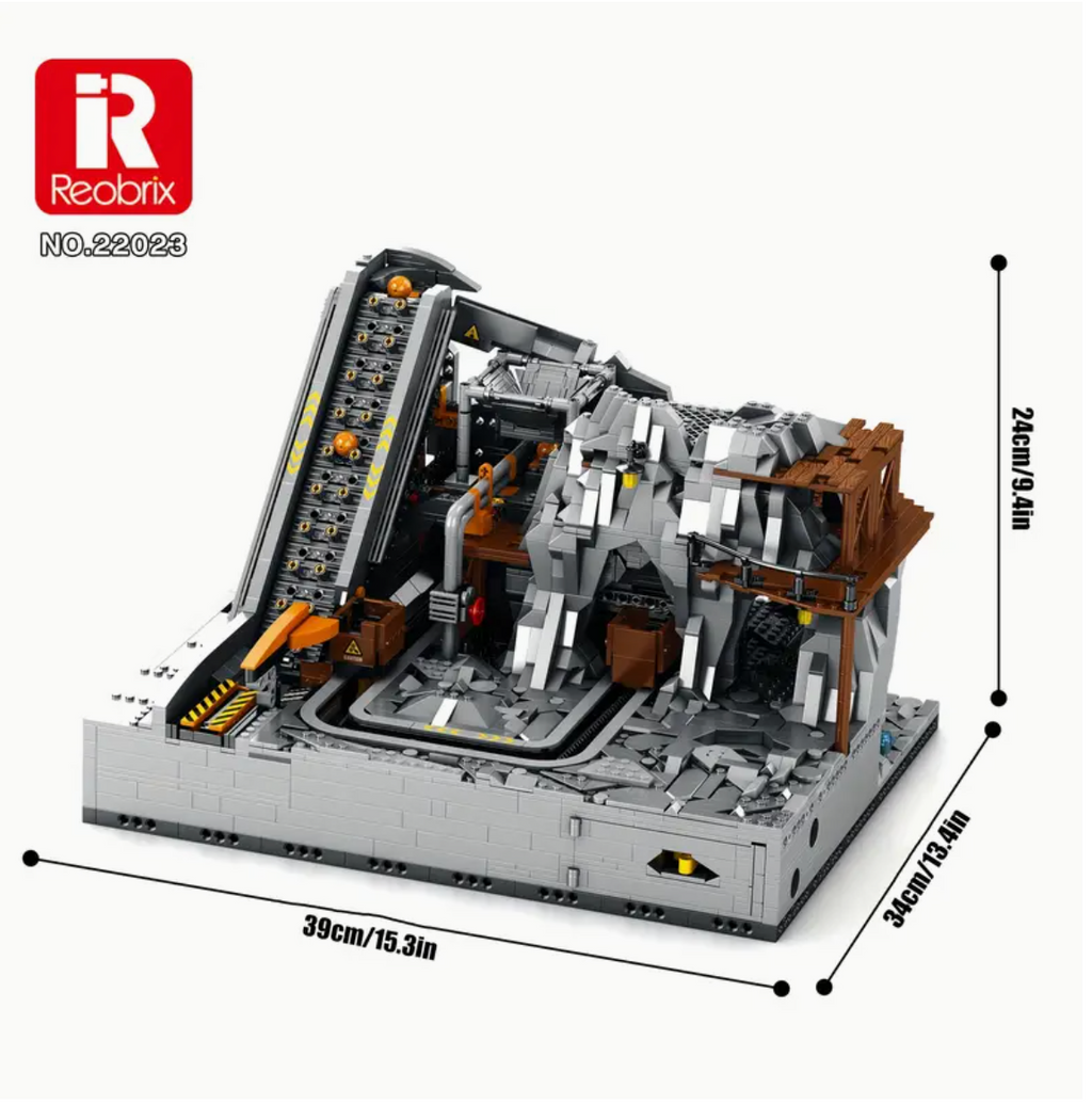 Klemmbausteine Minen Bergbaumaschinenbau 1:5 Bausteine 3338 Teile Selbstmontage