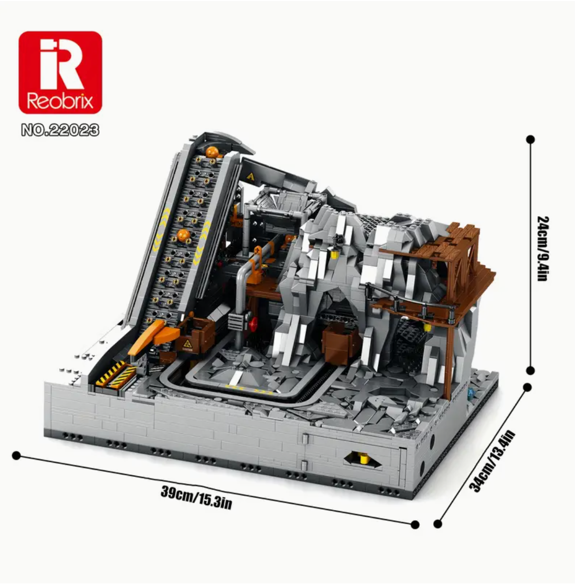 Klemmbausteine Minen Bergbaumaschinenbau 1:5 Bausteine 3338 Teile Selbstmontage