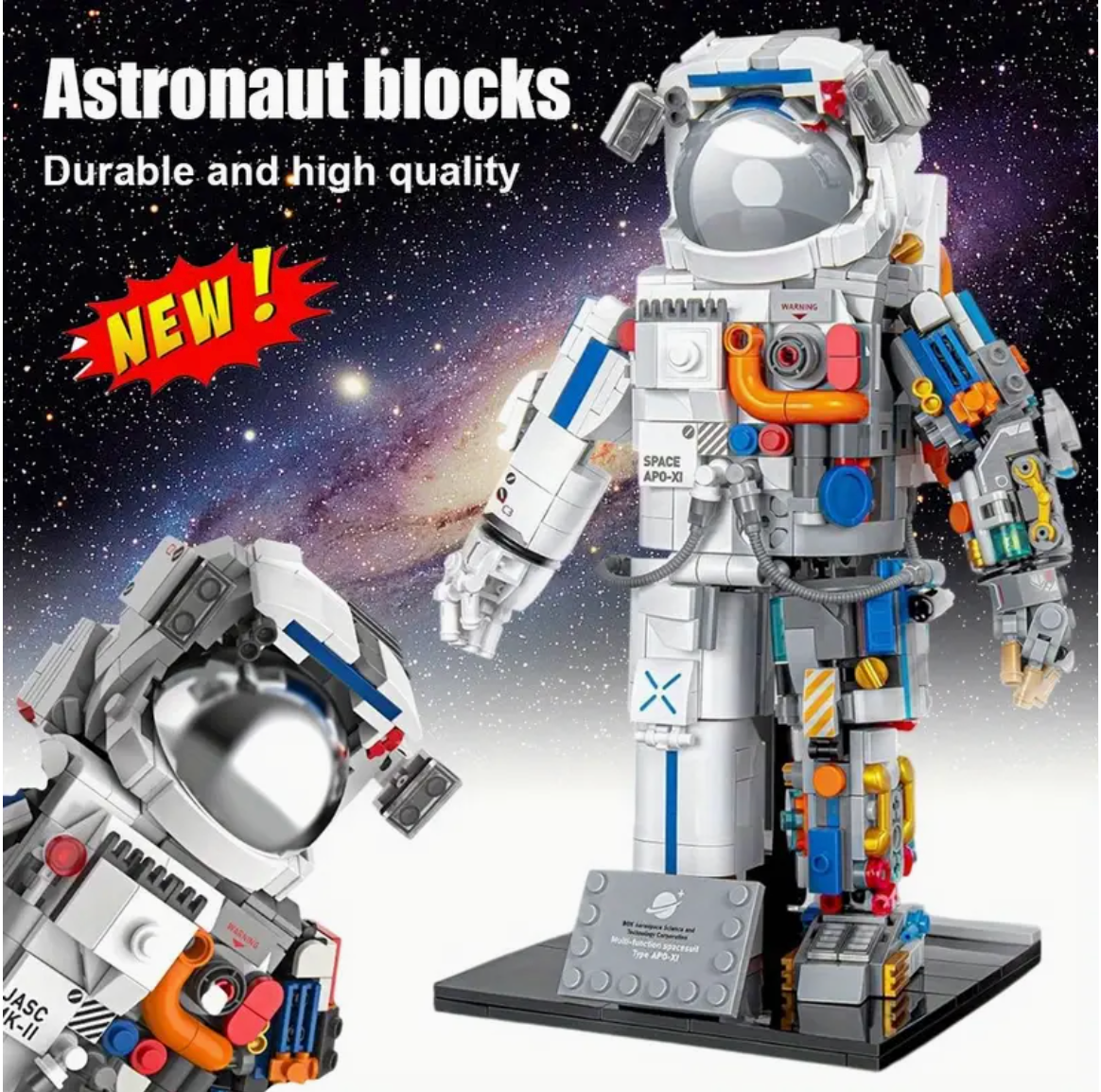 Klemmbausteine Astronaut Bausteine 900 Teile Selbstmontage