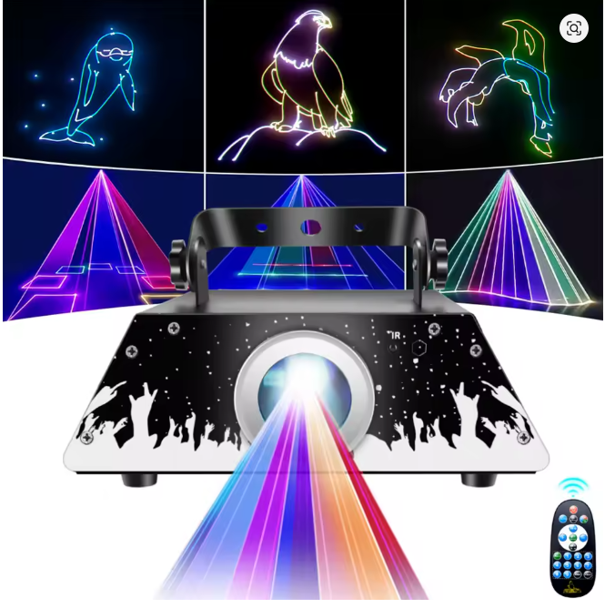 3D RGB Laser Projektor – Fernbedienung · Bühne · Atmosphäre