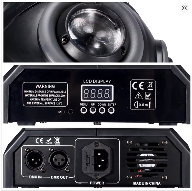 150W Moving Ball Beam Bühnenlicht 4-in-1 – 360° RGBW LED + DMX512