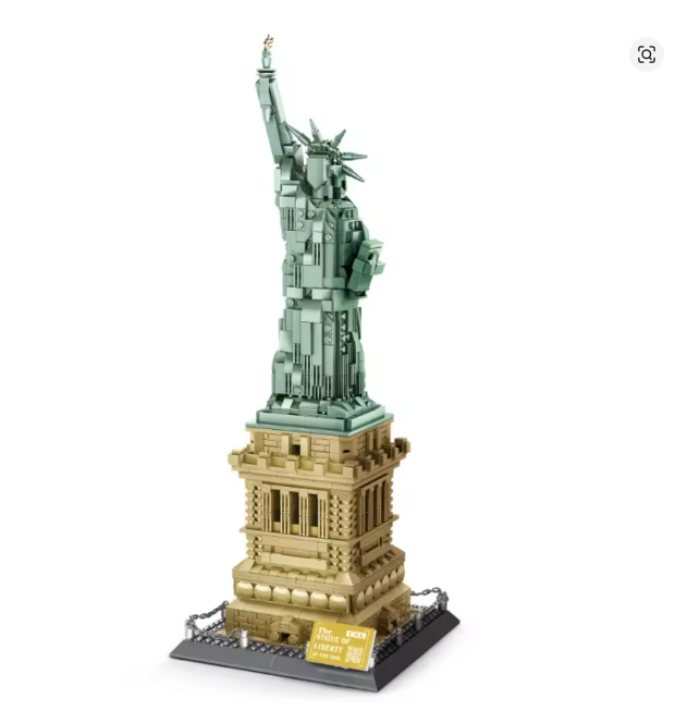 Freiheitsstatue Klemmbausteine Bausteine 1409 Teile Selbstmontage