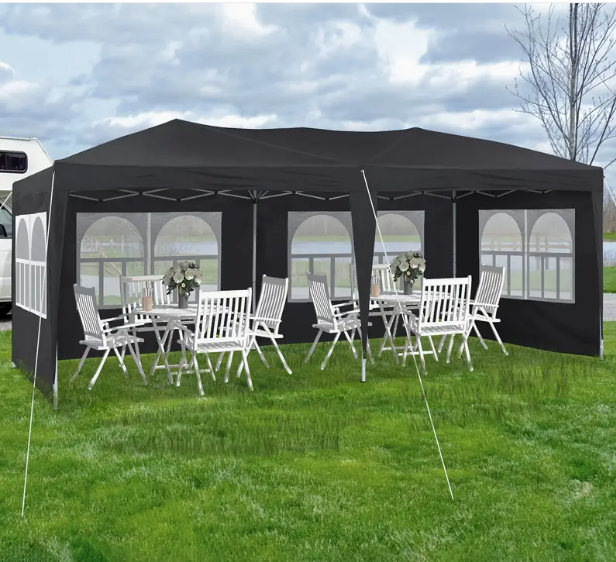 3 X 6 M Partyzelt Gartenzelt mit Seitenteilen Anti-UV Garten