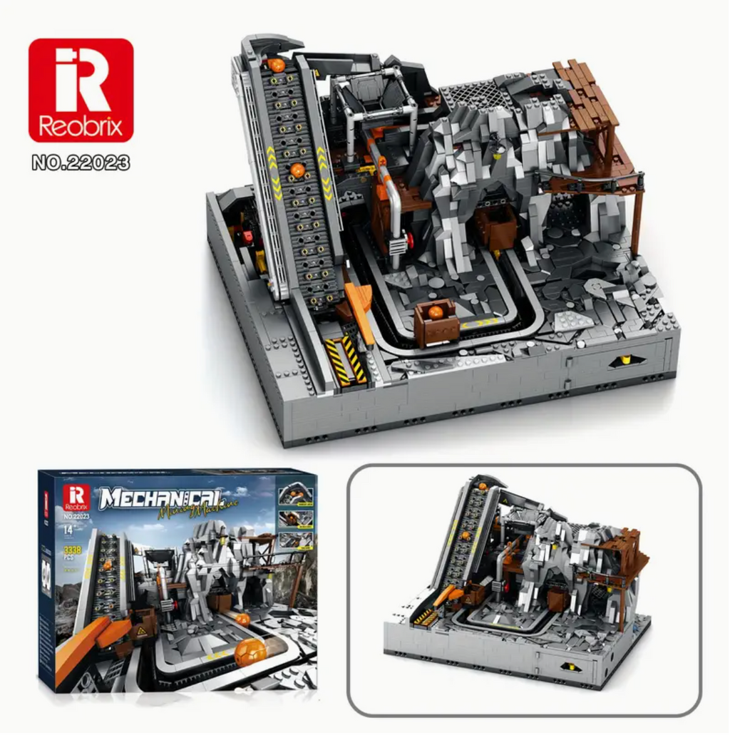 Klemmbausteine Minen Bergbaumaschinenbau 1:5 Bausteine 3338 Teile Selbstmontage