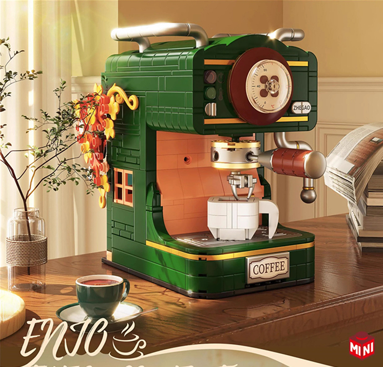 Vintage Kaffeemaschine Bausteine 467 Teile Selbstmontage