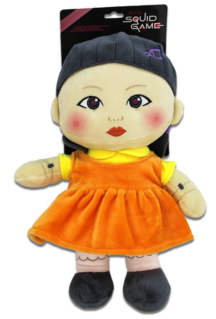 Squid Game Puppe Young-Hee aus Plüsch - ca. 28 cm