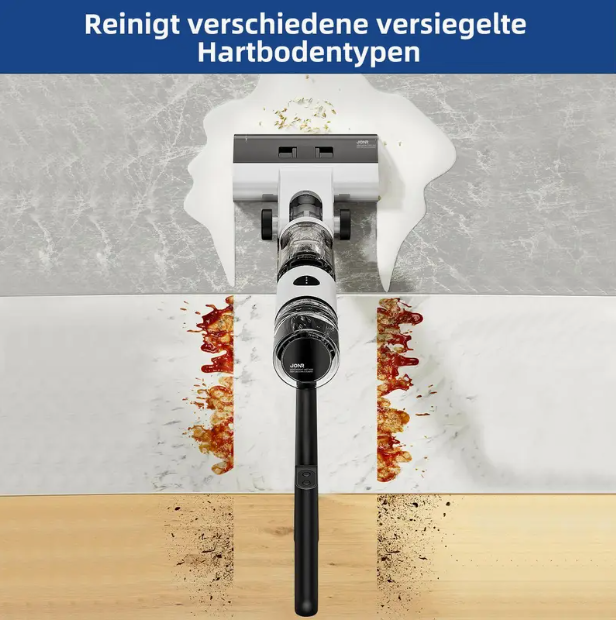 Akkusauger  Nass Trocken ED12 Kabelloser Sauger mit Selbstreinigung