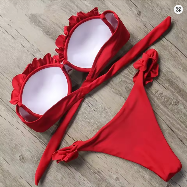 Damen Bikini Set Rot NEU Sommer