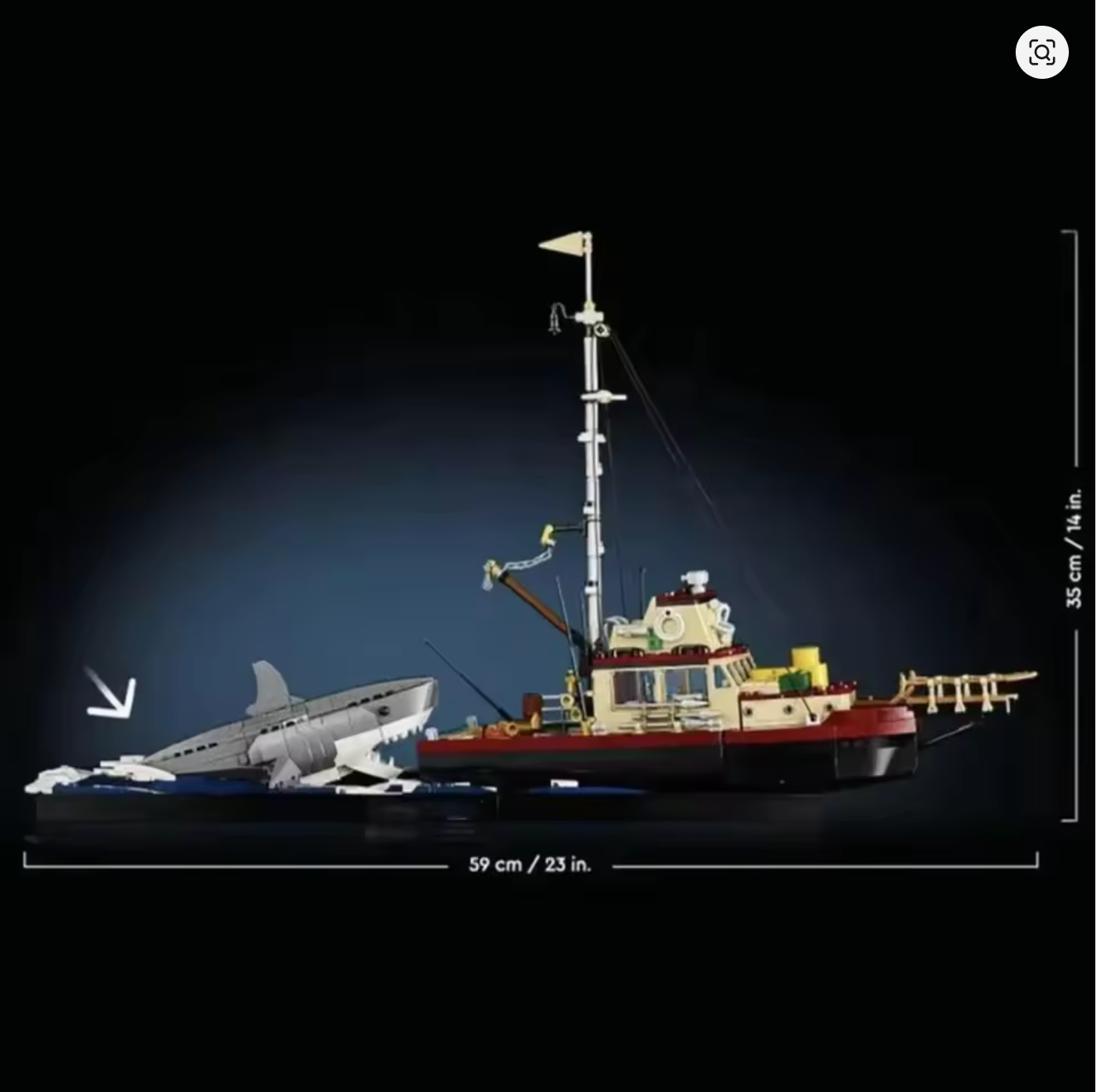 Great White Shark Klemmbausteine Technische Bausteine 2083 Teile Selbstmontage