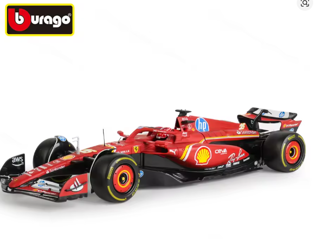 Modellauto Bburago 1:18 2024 Ferrari F1 Rennwagen #16 Charles Leclerc