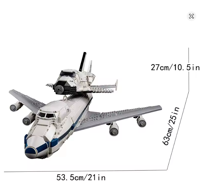 Shuttle Carrier Flugzeug Klemmbausteine Bausteine 2417 Teile Selbstmontage