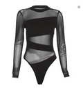 Damen Sexy Charming Body Clubwear Schwarz