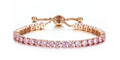 Armband Klassik Damen Bracelet mit Kristallen Roségold