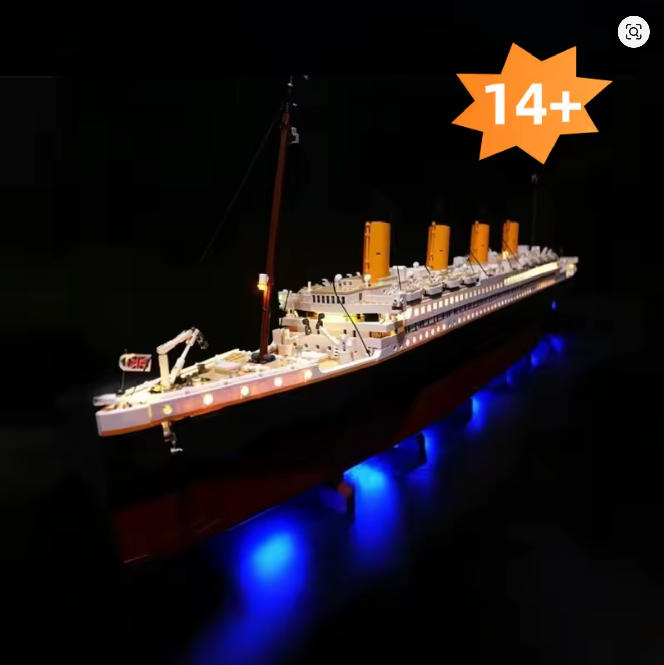 Titanic mit Beleuchtung Bausteine 9090 Teile Selbstmontage