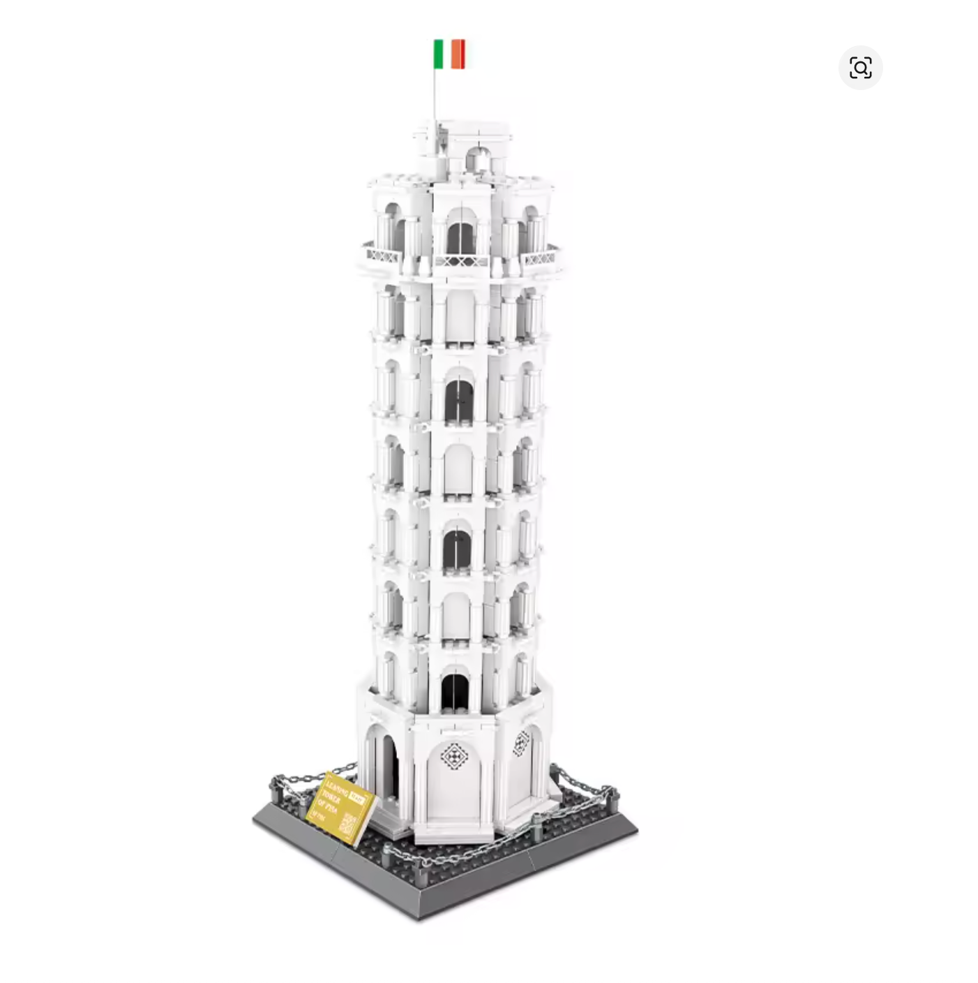 Schiefe Turm von Pisa Klemmbausteine Bausteine 1392 Teile Selbstmontage