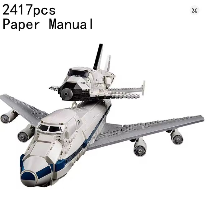 Shuttle Carrier Flugzeug Klemmbausteine Bausteine 2417 Teile Selbstmontage