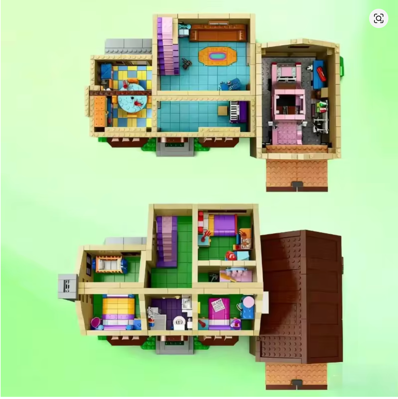 The Simpsons House Klemmbausteine Bausteine 2580 Teile Selbstmontage