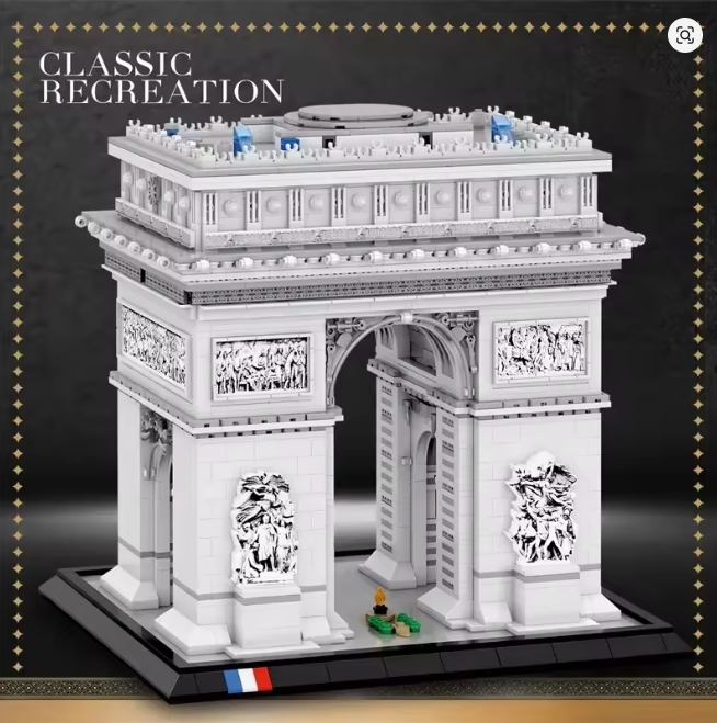Arc de Triomphe Klemmbausteine Bausteine 3718 Teile Selbstmontage