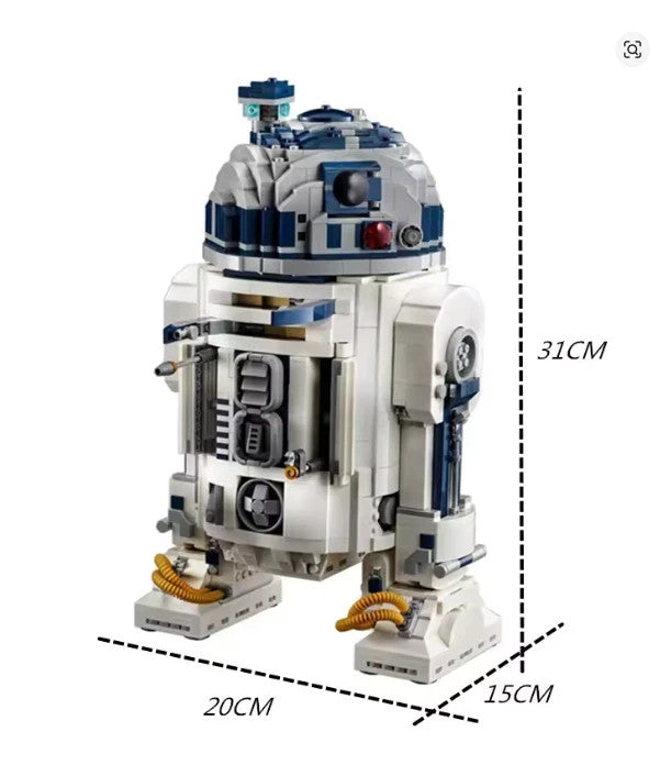 R2D2 Star Wars Klemmbausteine Bausteine 2314 Teile Selbstmontage
