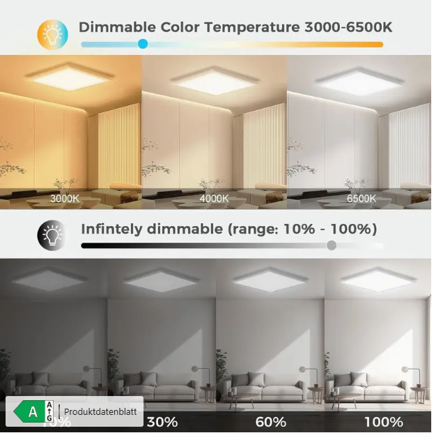 45*45CM RGB LED-Panellicht mit Fernbedienung
