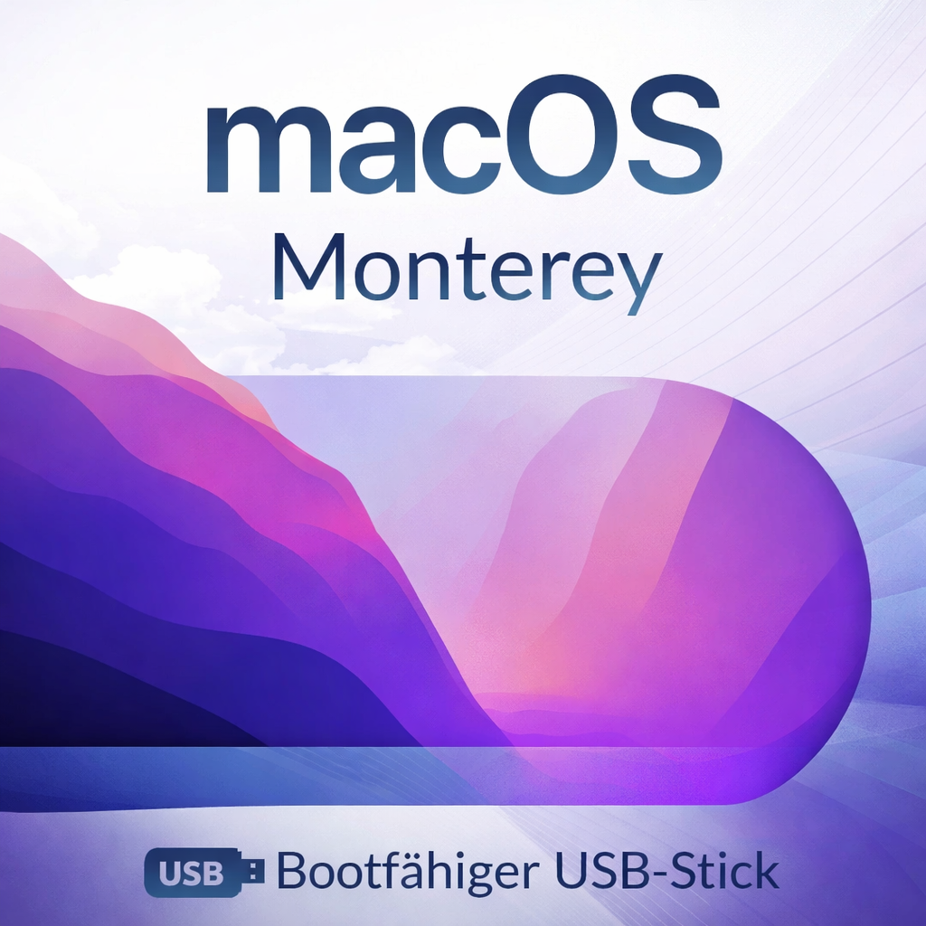 macOS 12 Monterey Bootfähiger USB-Stick Neuinstallation Reparatur mac Apple