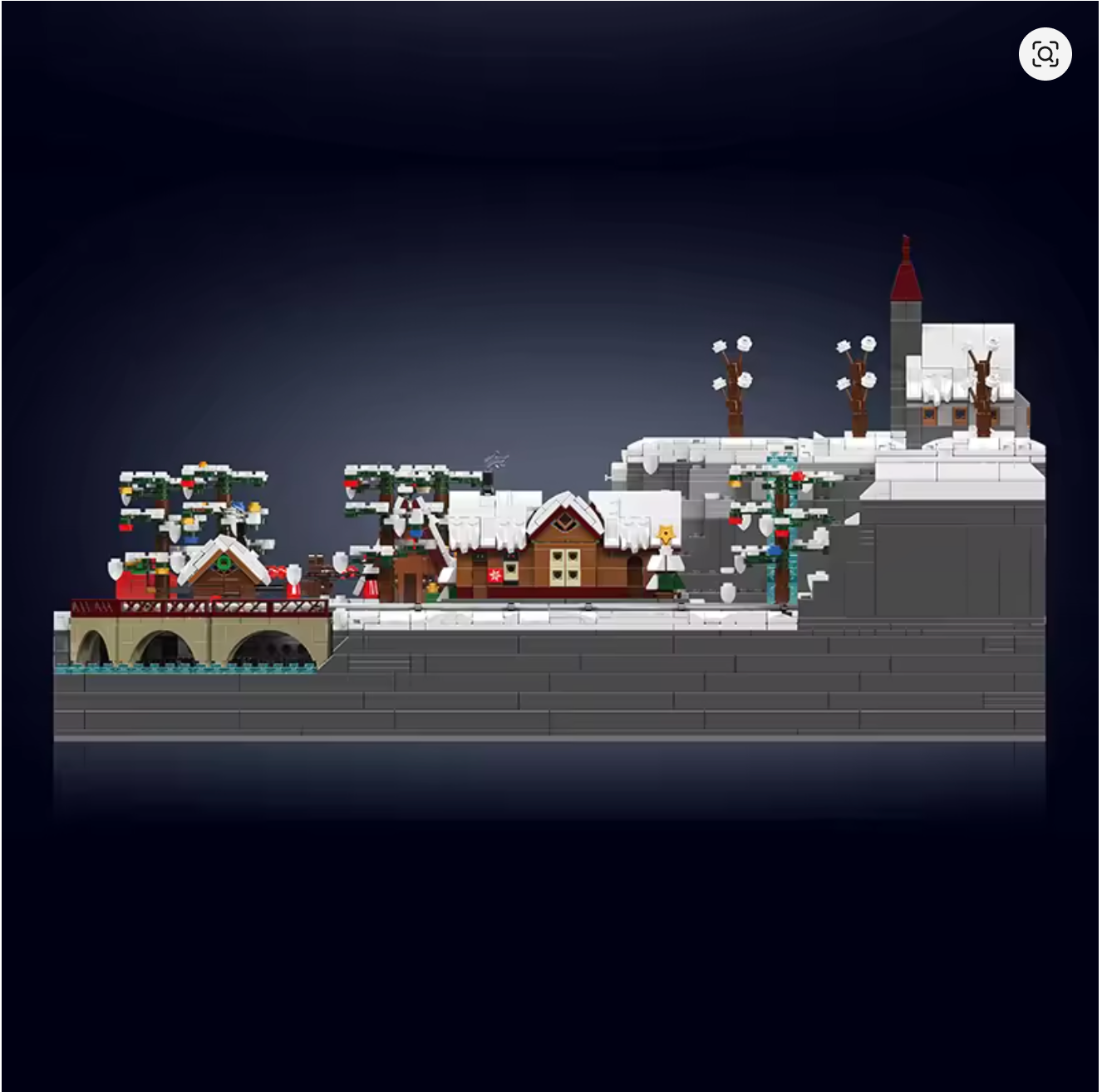 Weihnachtsdorf Zug Klemmbausteine Bausteine 4232 Teile Selbstmontage