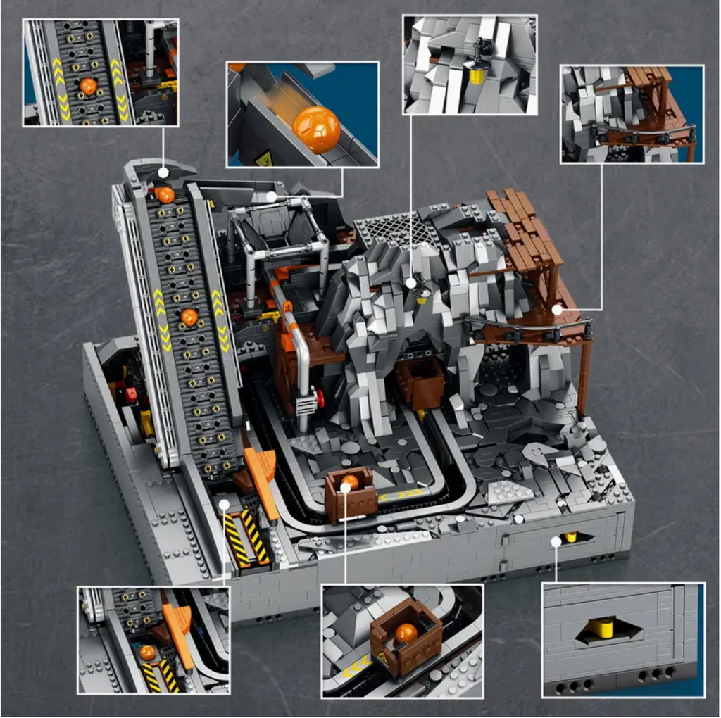 Klemmbausteine Minen Bergbaumaschinenbau 1:5 Bausteine 3338 Teile Selbstmontage