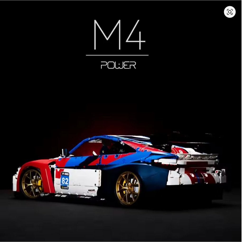 BMW M4 Klemmbausteine Bausteine 4556 Teile Selbstmontage