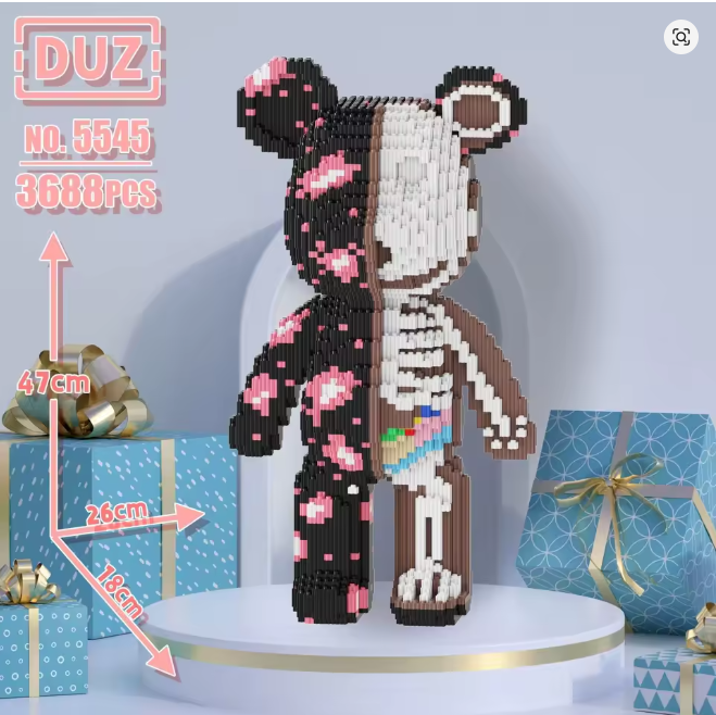 Bär Teddy Klemmbausteine Bausteine 3688 Teile Selbstmontage