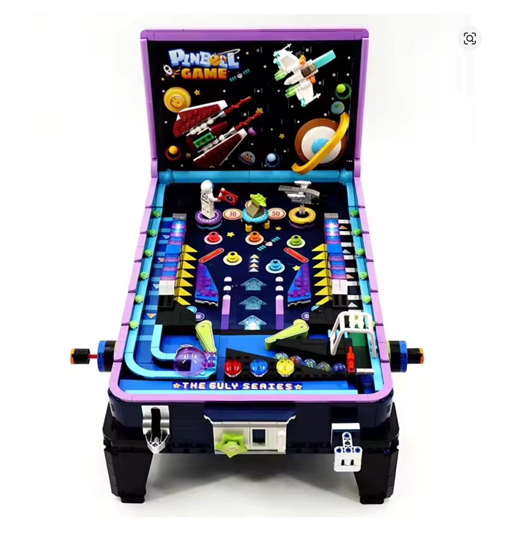 Spielmaschine Flipper Tisch Klemmbausteine Bausteine 2309 Teile Selbstmontage