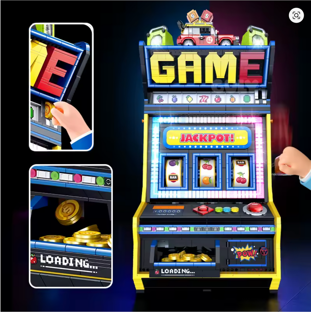 Obst Arcade Retro Spielkonsole Klemmbausteine Bausteine 3571 Teile Selbstmontage