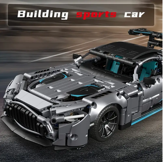 Supercar 1 : 14 Klemmbausteine Bausteine 1466 Teile Selbstmontage
