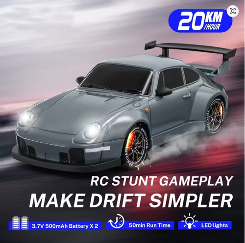 4WD RC Drift Auto mit LED-Licht 2,4G Radio 20KM/h Rennwagen
