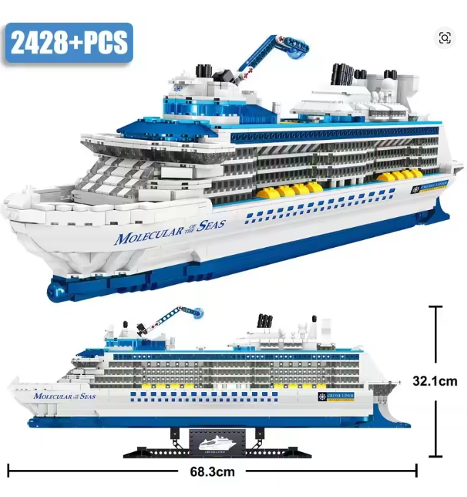 Luxus Sea Cruise Klemmbausteine Bausteine 2428 Teile Selbstmontage