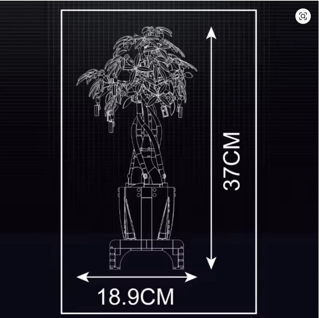 Bonsai Geldbaum Klemmbausteine Bausteine 905 Teile Selbstmontage