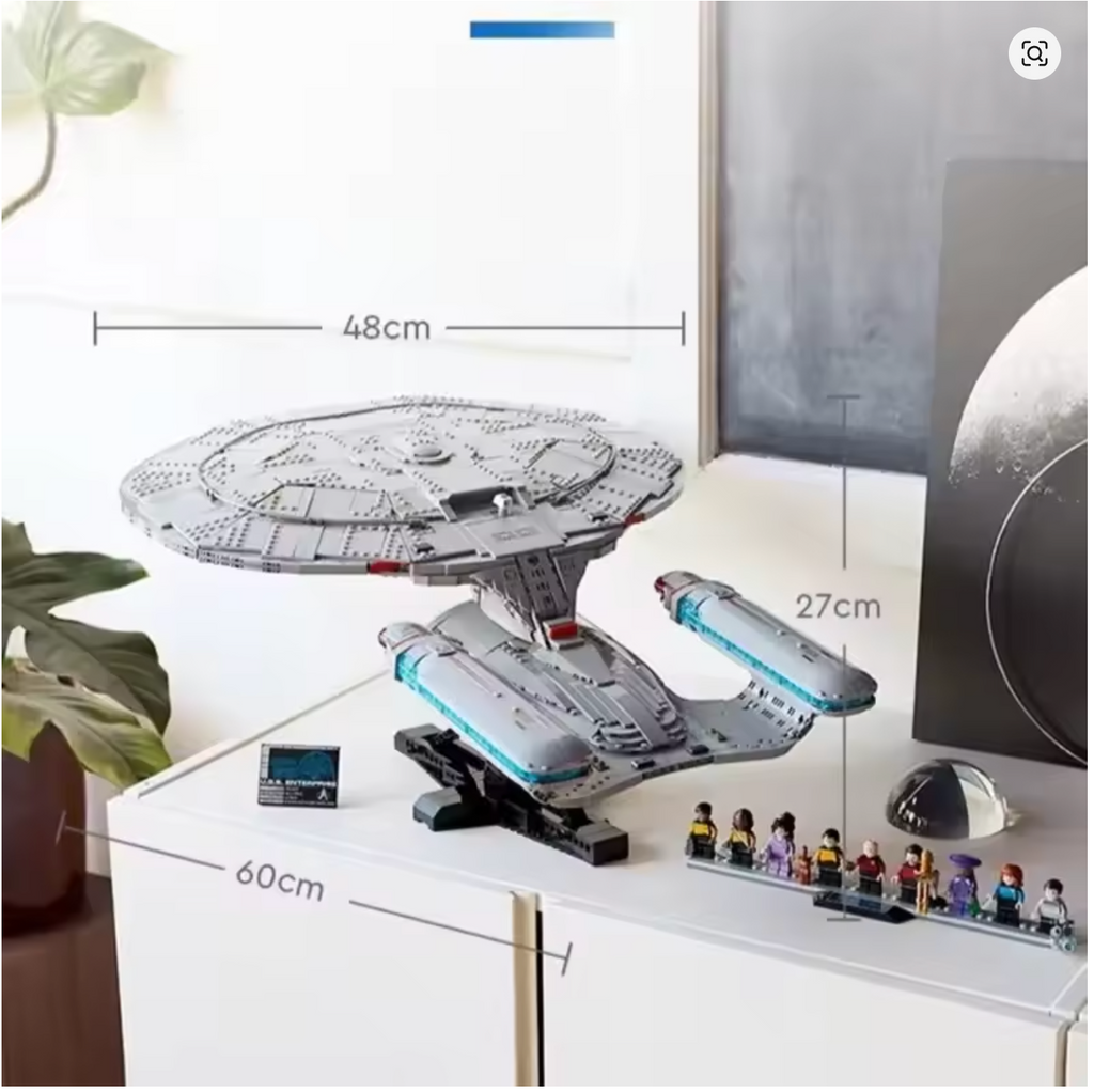 Star Trek U.S.S.S Enterprise NCC-1701-D Klemmbausteine 3600 Teile Selbstmontage